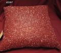 Home Decorative Burgundy Satin Pillow Cushion Cover #2987